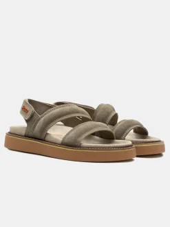 Sandal Leather Road Road Khaki|HOFF Clearance